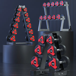 Runde Hanteln 2,5-25 KG Fitness studio Kraft Fitness geräte Free Weights Hantel Set - Product Image 6