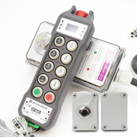Télécommande industrielle sans fil 8 boutons à 100 empreintes digitales pour la gestion du personnel à vitesse unique pour pont roulant