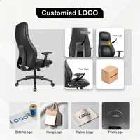 Chaise de bureau exécutive ergonomique moderne en cuir, hauteur et accoudoirs réglables, pivotante pour les conférences, directement de l'usine source