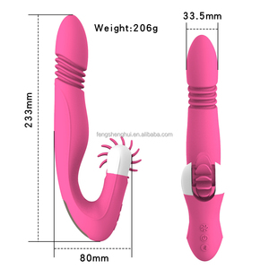 Vibrador con carga USB para mujer, consolador erótico para lamer la lengua, punto G, vibrador telescópico, Juguetes sexuales para adultos para lesbianas, venta al por mayor - Product Image 3