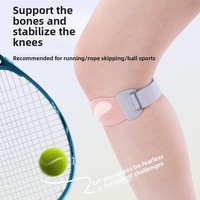 Rodillera de compresión 3D tejida para hombres y mujeres, soporte de rodilla a prueba de golpes para saltar la cuerda, correr y baloncesto