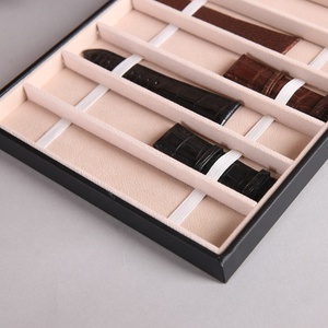 Soporte de exhibición de banda de reloj de madera de lujo, caja de exhibición de joyería con cerraduras - Product Image 3