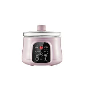 Petits appareils de cuisine Pot intérieur en verre trempé <span class=keywords><strong>Mijoteuse</strong></span> électrique intelligente <span class=keywords><strong>Mijoteuse</strong></span> Soupe Dessert <span class=keywords><strong>Crockpot</strong></span> Mini Cuiseur à riz - Product Image 3