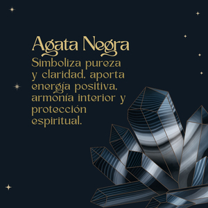 Cotigo Tetragrammaton in pietra di agata nera in acciaio inossidabile nodo della strega portafortuna amuleto protettivo con perline gioielli minimalisti - Product Image 4