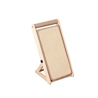 Griffoir mural vertical moderne en bois massif et sisal, pliable, sans installation, résistant à l'usure et sans éclats pour chat
