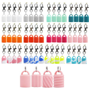 Новые идеи для продуктов 2026: Красочный бальзам для губ в силиконовом мини-флаконе с крышкой-брелоком для ухода за кожей - Product Image 2