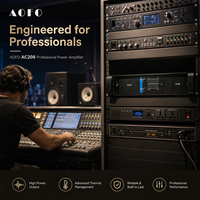 Amplificateur de puissance professionnel 2 canaux 800W classe H, amplificateur audio DJ haute puissance pour caissons de basses, enceintes sonores, altavoces