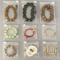 Logo personnalisé Eco transparent PVC épais plastique givré mini fermeture à glissière petit emballage cosmétiques bijoux pochette transparence sacs à fermeture éclair