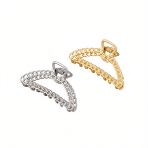 Hiten Land <b>Chain</b> Shape Hair Claw 7.5Cm Metal <b>Clip</b> For Women Fashion Hair Accessories - Product Image 1