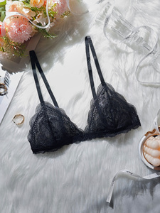 <span class=keywords><strong>Sujetador</strong></span> <span class=keywords><strong>sin</strong></span> Varillas Cómodo para Mujer, Tirantes Ajustables, Copa Triangular Suave, Bralette Transpirable de Nailon para Uso Diario - Product Image 2