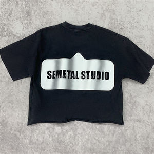 เสื้อยืดปักลายพรีเมี่ยมสไตล์วินเทจเสื้อยืดลายกราฟฟิคแอซิดออกแบบได้ตามที่ต้องการ - Product Image 2