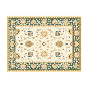 Tapis rectangulaire de style européen sur mesure, tissé à la main, résistant aux taches, pour salon - Product Image 5