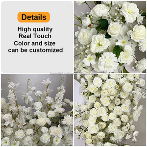 Nhà Máy Giá Nguồn Cung Cấp Đám Cưới Thêm Lớn Hoa Sắp Xếp 6ft Dài Bảng Hoa Á Hậu Cao Sàn Hoa Hàng - Product Image 2