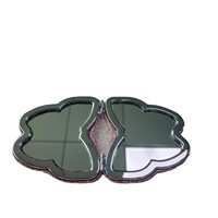 Miroir de maquillage irrégulier à paillettes, miroir compact double face en forme de papillon, miroir de poche portable pour filles, cadeau, souvenirs