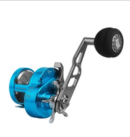 Moulinet de pêche à la traîne en alliage d'aluminium pour eau salée BT50L, pour la pêche en bateau, en mer et en rivière, gros gibier, avec une résistance de 16 kg