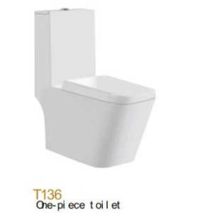 WC monobloc T132 à siphon en S 180 mm à poser au sol - Product Image 4