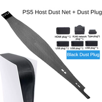 Protection de couverture centrale en fibre de carbone ABS étanche et anti-poussière pour console de jeu PS5