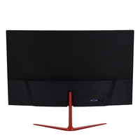 Precio de fábrica, Negro/rojo/1920x1080 IPS 23,8 pulgadas 24 pulgadas escritorio curva Monitor juego de ordenador Monitor