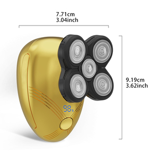Five-Blade Bald Stainless Steel Rotary <b>Shaver</b> Waterproof USB Charging <b>Face</b> for Household and Use Household <b>Shaver</b> House - Product Image 2