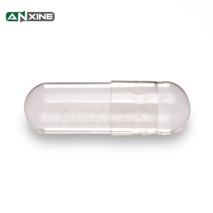 ANXINE-Cápsulas de gelatina de gel vacías transparentes, tamaño personalizado 000, de hueso bovino de alta calidad