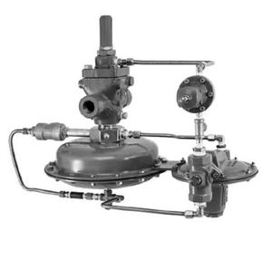 Válvula de bola neumática Fisher Regulator 1190 de baja presión para gas, con operación piloto y reducción de presión, para montaje en plataforma. - Product Image 3