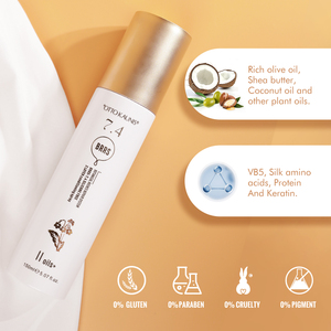 Fabricant de laque pour <span class=keywords><strong>cheveux</strong></span> Logo personnalisé Protein Silk Hair Conditioner <span class=keywords><strong>Spray</strong></span> à laisser dans l'huile d'argan <span class=keywords><strong>Spray</strong></span> protecteur de chaleur - Product Image 5