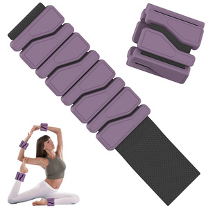 Poids de poignet et de cheville réglables en silicone et fer, écologiques, unisexes, 2LB 4LB, pour entraînement Pilates, avec logo personnalisé, faible MOQ - Product Image 2