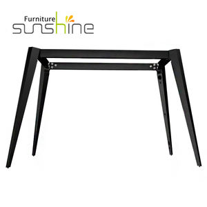 Vendita calda in metallo nero sala da pranzo tavolo da caffè con gambe in acciaio a basso prezzo set di mobili - Product Image 1