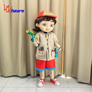 Costume de mascotte de fille en dessin animé 3D, applicable aux parcs d'attractions, défilés, événements, fêtes, cosplay, publicité, spectacles - Product Image 5