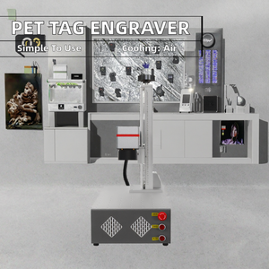 Máquina Láser de <span class=keywords><strong>Fibra</strong></span> Portátil con Precisión de 0.01 mm Sistema de Refrigeración por Aire Fácil de Operar para Marcado de Metales de Uso Doméstico - Product Image 2