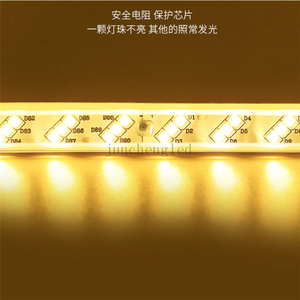 Bande lumineuse <span class=keywords><strong>LED</strong></span> Super brillante <span class=keywords><strong>220V</strong></span> Double rangée 180Leds/m lampe à bande <span class=keywords><strong>Led</strong></span> SMD2835 <span class=keywords><strong>ruban</strong></span> <span class=keywords><strong>Led</strong></span> Flexible blanc/blanc chaud - Product Image 6
