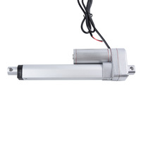 Vérin Électrique à Poussoir 12V 24V 2000N, Vitesse 8mm/s, pour Maison Intelligente, Cylindre Motorisé, Lève-charge DC Haute Puissance