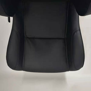 أسود PVC جلدية مقاعد سباق السيارات العالمي استخدام الكبار تأتي مع منزلق مزدوج مقعد - Product Image 4