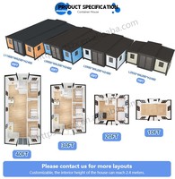 Kit de conteneurs personnalisables DIY pour maisons mobiles préfabriquées, mini-maisons sur roues, maisons sur roues à vendre pour hôtels et complexes hôteliers