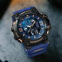 Jam Tangan Sport Kronograf Digital Multifungsi SMAEL 8049 Terbaru dengan Layar Bercahaya, Alarm, Mesin Quartz Jepang, Tahan Air 5ATM