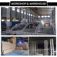 Stand de Iluminación para DJ, Estructura de Exhibición Móvil para Exteriores, Soporte de Pared para Video LED, Estructura de Escenario para Bodas