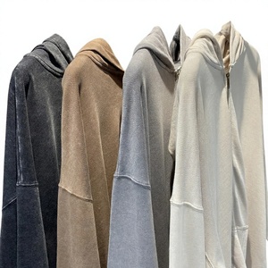 Sudadera con Capucha y Cierre para Hombre, Corte Regular, Color Sólido, Algodón French Terry, Estilo Casual para Otoño - Product Image 5