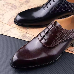 Zapatos Oxford de Vestir Formales de Alta Gama, Estilo Británico, de Cuero Genuino con Cordones, para Hombre, con Punta en Pico, Hechos a Mano, Antideslizantes - Product Image 2