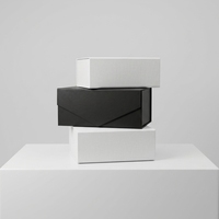 Boîte cadeau magnétique de luxe pour mariage, emballage en papier personnalisé avec couvercle à fermeture pour cadeau de fête nuptiale