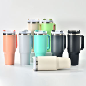 Gobelet isotherme en acier inoxydable de 40 oz avec couvercle anti-fuite, style américain, noir et blanc - Product Image 6