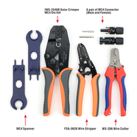 Kit d'outils de sertissage de câbles solaires photovoltaïques IWS-2546B pour connecteurs solaires IWS4 avec dénudeur et coupe-câbles