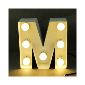Letras Luminosas LED Gigantes para Decoración de Bodas, Letras de Marquesina con Luces, Números Grandes, Letras del Alfabeto Iluminadas, Letras de Amor - Product Image 1