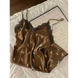 Pigiami di Lusso per Donne, Camicie da Notte con Tema <span class=keywords><strong>Animale</strong></span>, Camicie da Notte Estive in Pizzo, Abbigliamento da Casa di Lusso - Product Image 2