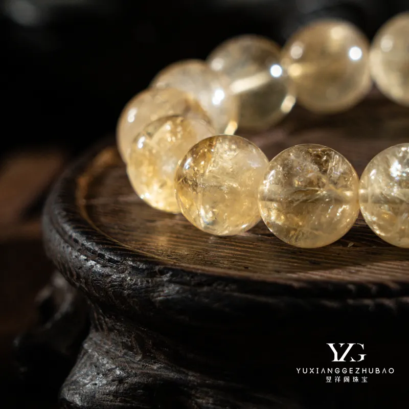 YXG Luxury DIY Design Beaded Bracelet/Bangle Mixed Yellow Crystal Gemstone Fashion Fine Jewelry for Children for Engagement Gift