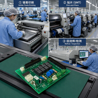 Service de conception de circuits imprimés Rogers personnalisés, finition de surface ENIG haute précision, blindage RF/EMI, prototype de circuit imprimé