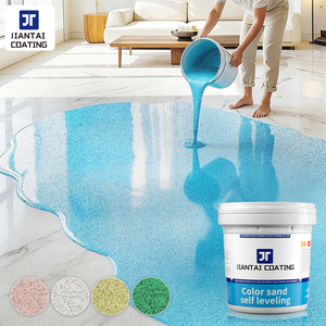 New Fashion Cement floor <b>paint</b> Anti-dust painthigh-quality Epoxy Colored Sand Self-Leveling Floor <b>Coating</b> - Product Image 1