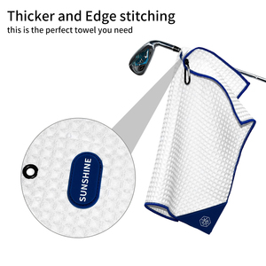 Serviette <span class=keywords><strong>de</strong></span> <span class=keywords><strong>golf</strong></span> en microfibre gaufrée imperméable Eastsunshine avec logo personnalisé, broderie, impression par sublimation, OEM, ODM, <span class=keywords><strong>taille</strong></span> personnalisée - Product Image 1