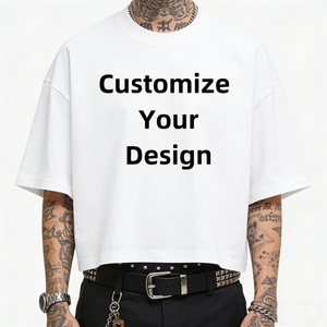 <span class=keywords><strong>T</strong></span>-Shirt Personnalisé de Haute Qualité 100 % Coton, Surdimensionné et Uni pour Hommes, Streetwear, Impression DTG, <span class=keywords><strong>T</strong></span>-Shirt Court, Vente en Gros, <span class=keywords><strong>T</strong></span>-Shirt Coupe Ample - Product Image 4