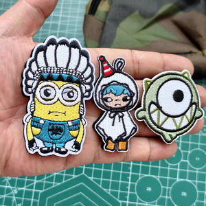 Mixed Cute Cartoon Character Embroidered Iron on Patches Hot Melt Adhesive Back for Hats Jackets Backpacks - Product Image 2