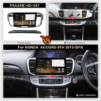 Radio Mobil Portabel Universal Wireless Carplay 10 inci Terlaris untuk HONDA ACCORD Generasi ke-9 2013-2018 Pemutar DVD Mobil